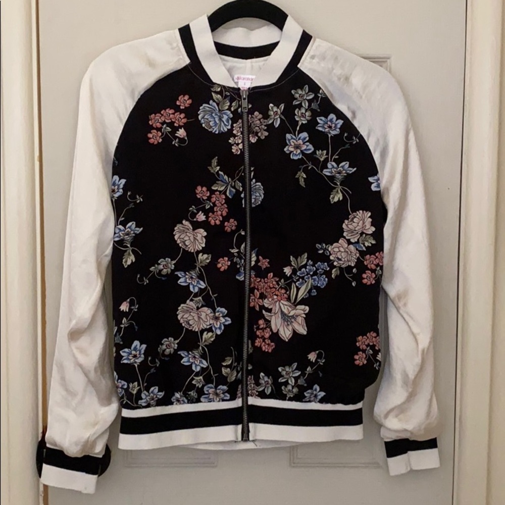 Floral Bomber Jacket Xhilaration